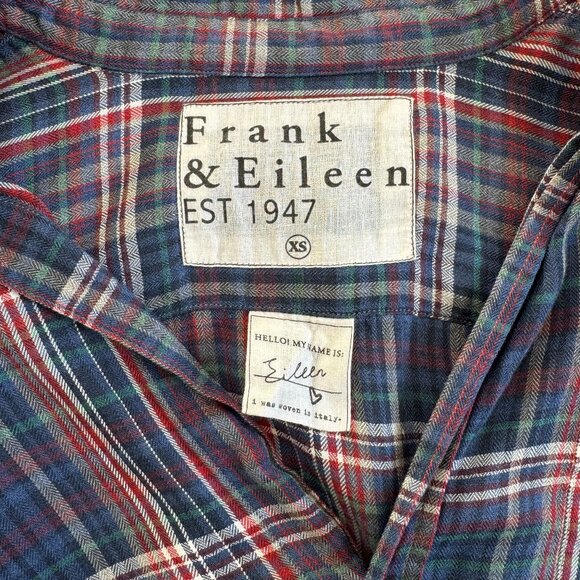 Frank & Eileen Size XS Plaid relaxed button up shirt - Picture 4 of 5